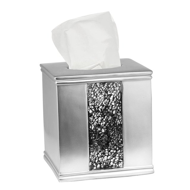 Zahari Home Sinatra Tissue Box Cover Square Tissue Holder for Bathroom