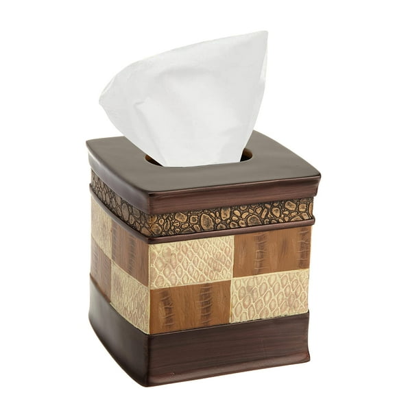 Zahari Home Zambia Stylish Tissue Box Holder Modern Classic Luxury Decor Animal Print Western Design Tissue Box Cover