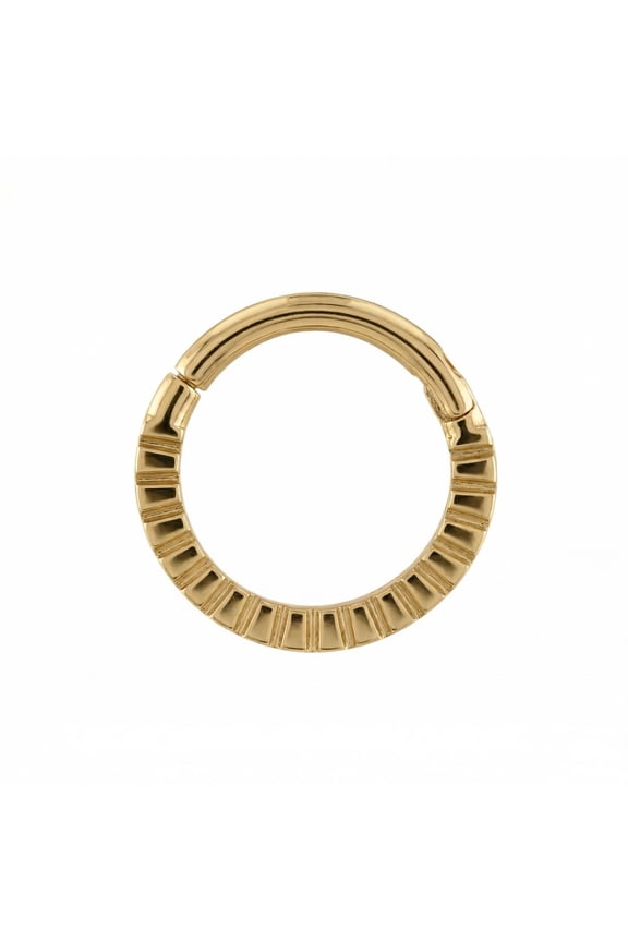 10K Gold Clicker Ring 16G 8mm