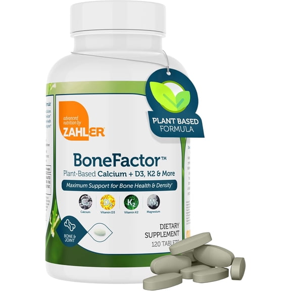 Zahler BoneFactor, Maintains Bone Health and Density, 120 Tablets