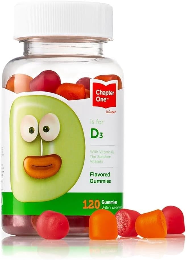 Zahler Chapter One Vitamin D3 Gummies 1000 IU, 120 Count, Kids & Adults, Immune Support, Vitamin D Supplement, Kosher