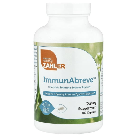 Zahler ImmunAbreve™, Complete Immune System Support, 180 Capsules