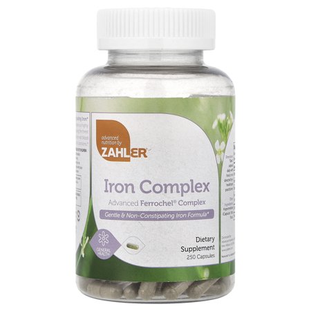 Zahler Iron Complex, Advanced Ferrochel® Complex, 250 Capsules