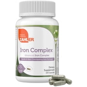Zahler Iron Supplement with Vitamin C, 100 Capsules, High Absorption Iron Vitamins for Women & Men, Gentle Iron Tablets for Daily Nutrition