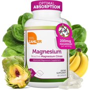 Zahler Magnesium Citrate 200 mg Capsules, Magnesium Supplements for Muscle & Nerve Function, Bioactive Magnesium, 60 Capsules