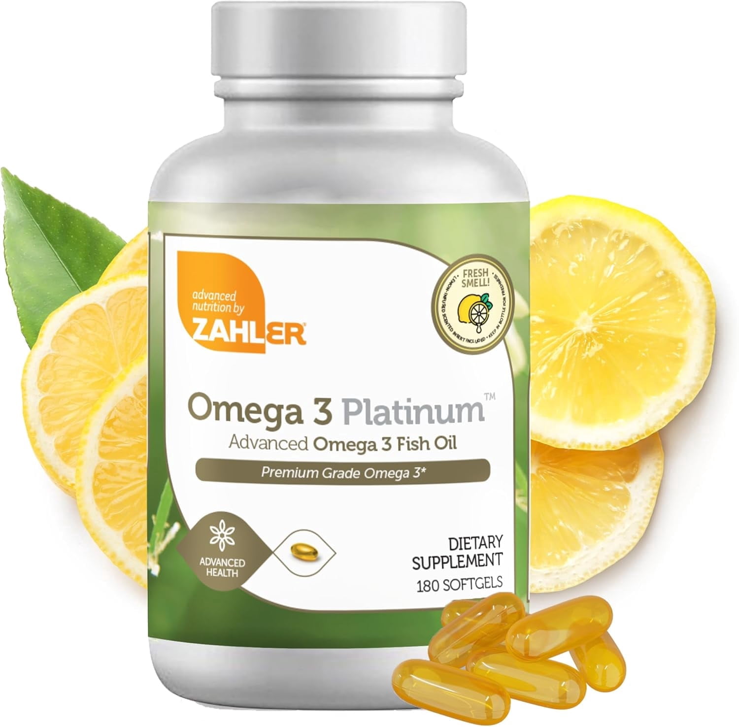 Zahler Omega 3 Platinum 3000 mg, 180 Softgels, Omega 3, Omega 3 Fish Oil, Omega & Fish Oil Omega 3 Dietary Supplement