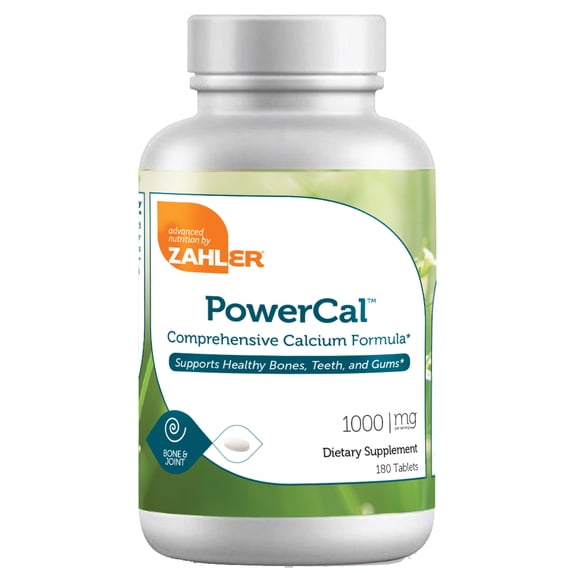 Zahler PowerCal, Calcium Supplement with Vitamin D, 180 Tablets