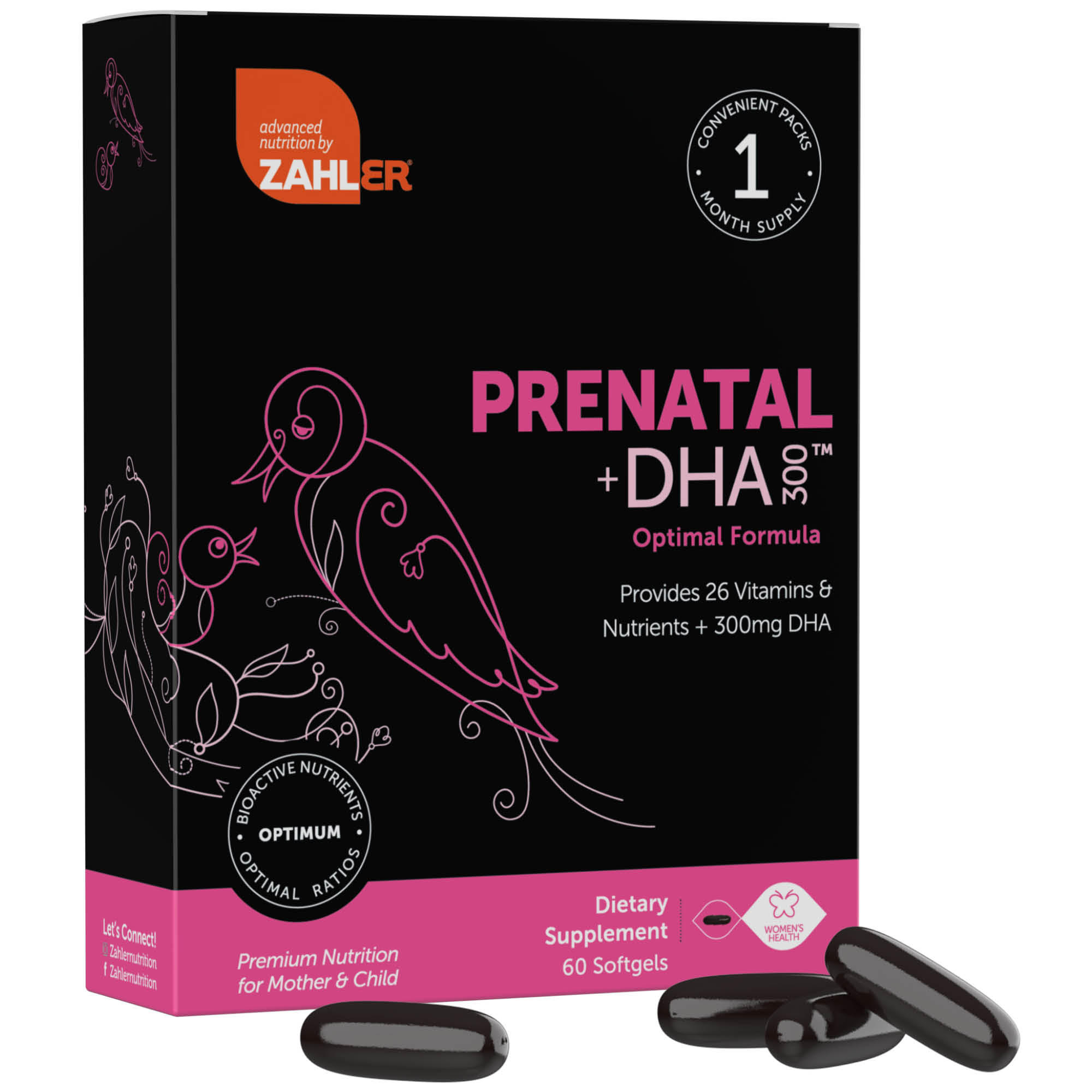 Nature Made Prenatal with Folic Acid + DHA Softgels, Prenatal Vitamin