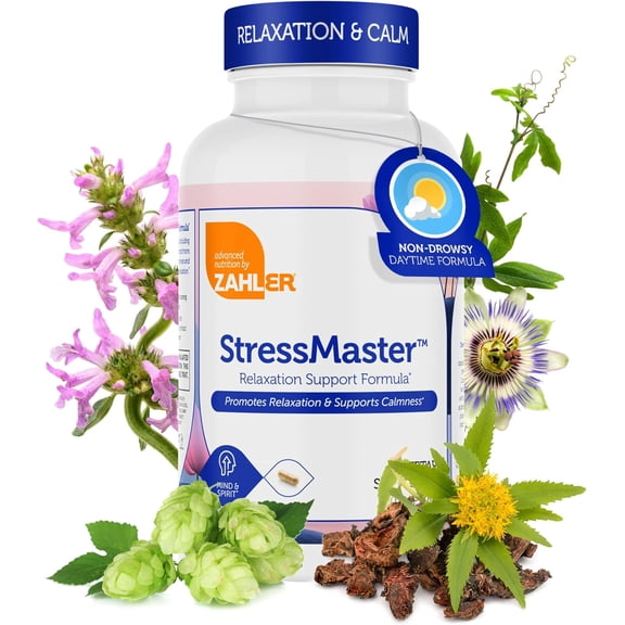 Zahler StressMaster, Relaxation Support Formula, 120 Capsules