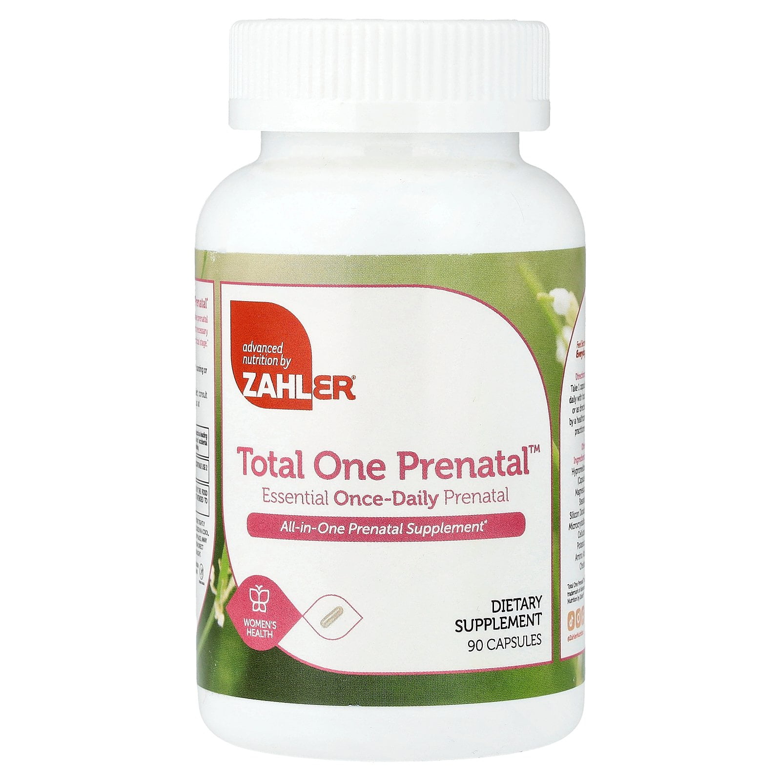 Zahler Total One Prenatal Essential Once-Daily Prenatal 90 Capsules