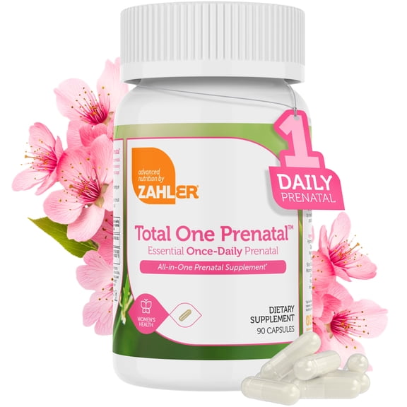 Zahler Total One Prenatal Essential Once-Daily Prenatal 90 Capsules