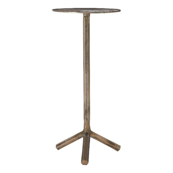 Zahra 10.0" Height Side Table Antique Brass