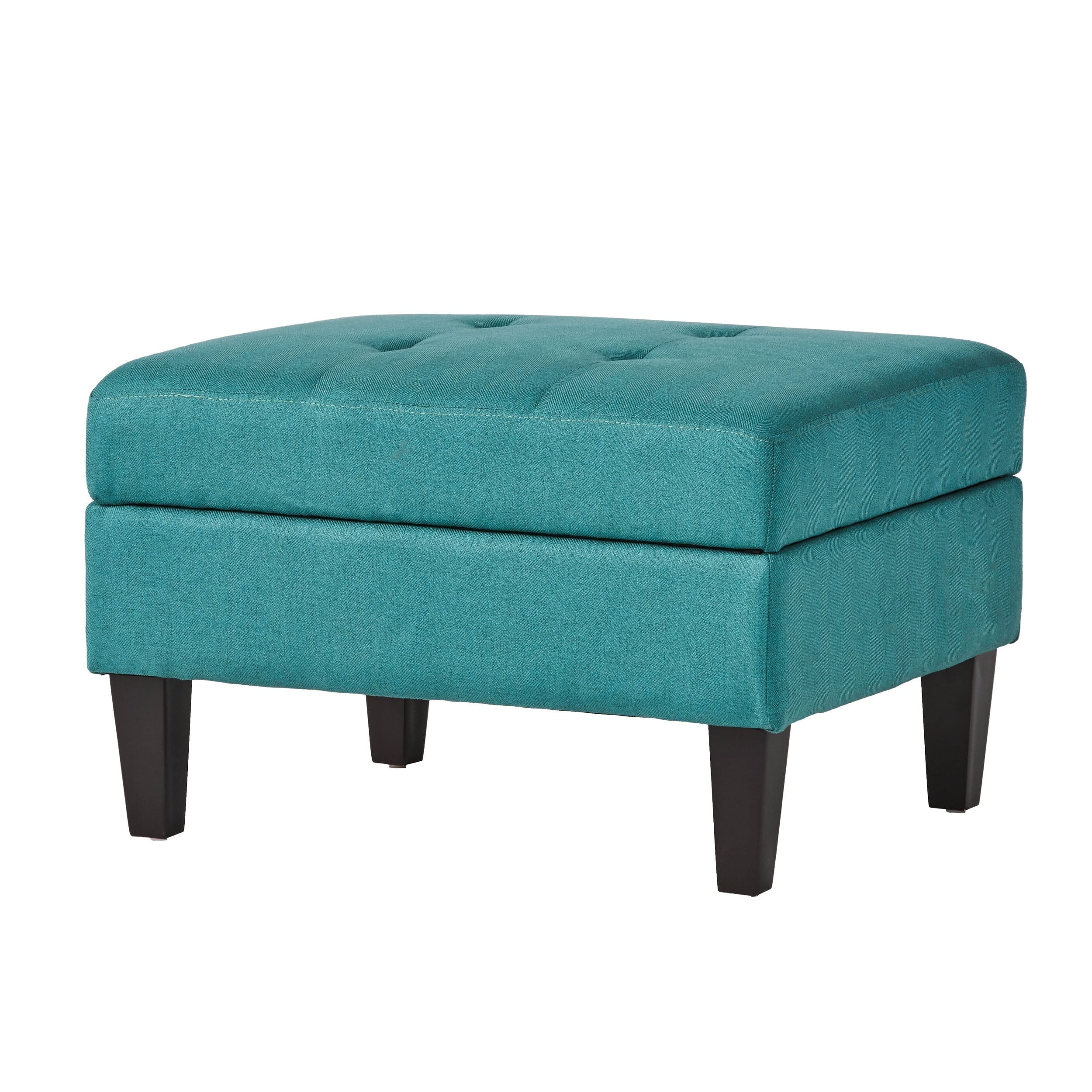 Christopher Knight Home Zahra Tufted Fabric Storage Ottoman by Teal Standard Ottoman Walmart