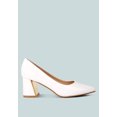 thumbnail image 1 of Zaila Metallic Accent Block Heel Pumps, 1 of 10