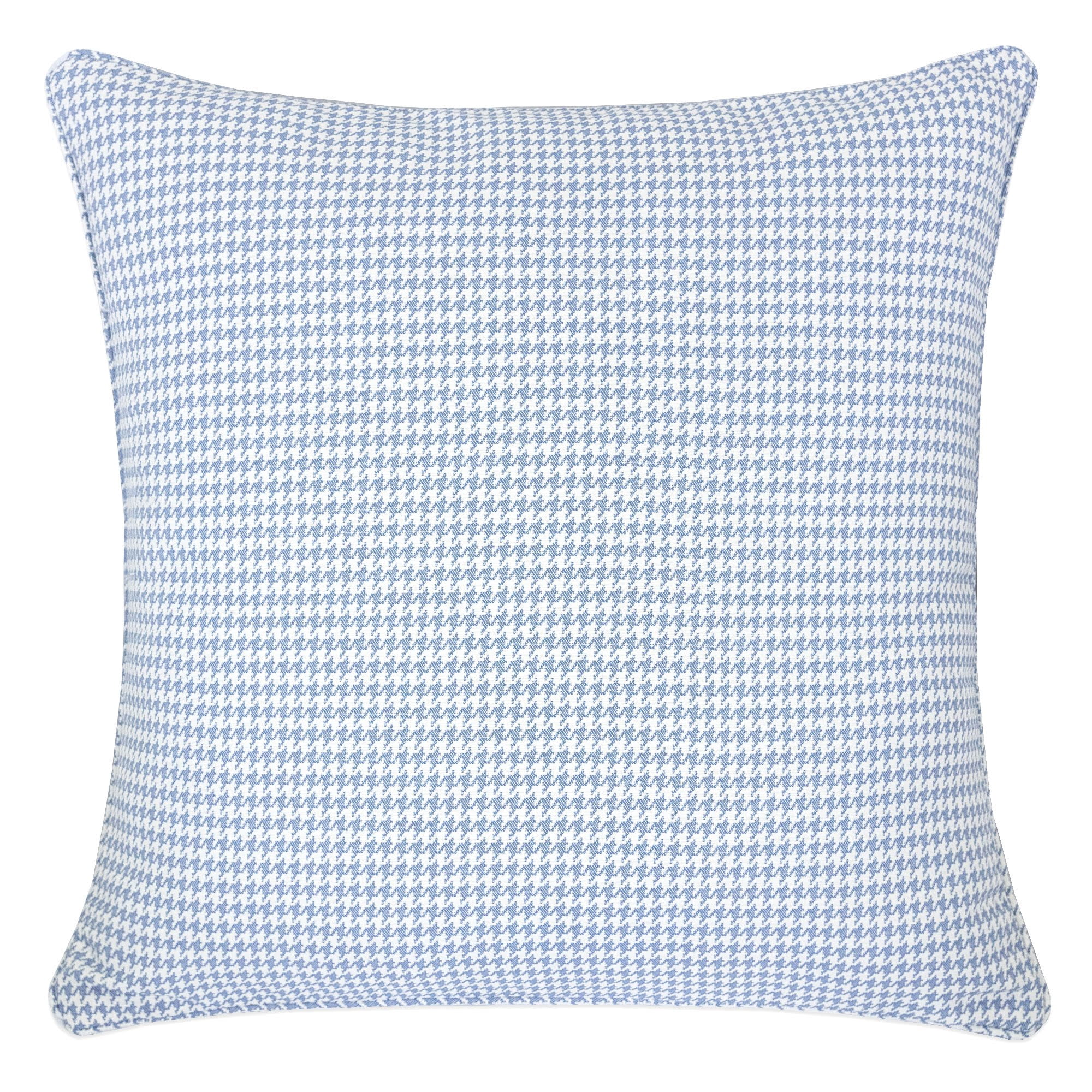 Zaina Blue Geometric Polyester 20 in. x 20 in. Throw Pillow