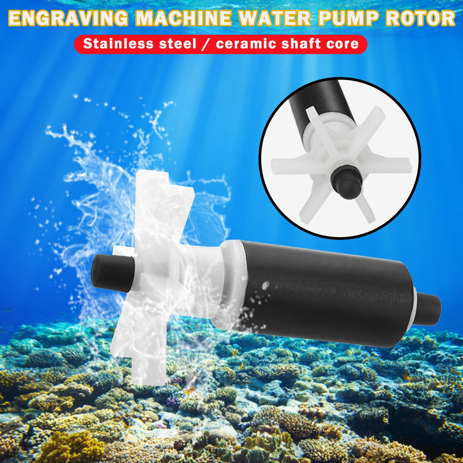 Zainafacai Aquarium Replace The Impeller of The Water Pump To Repair