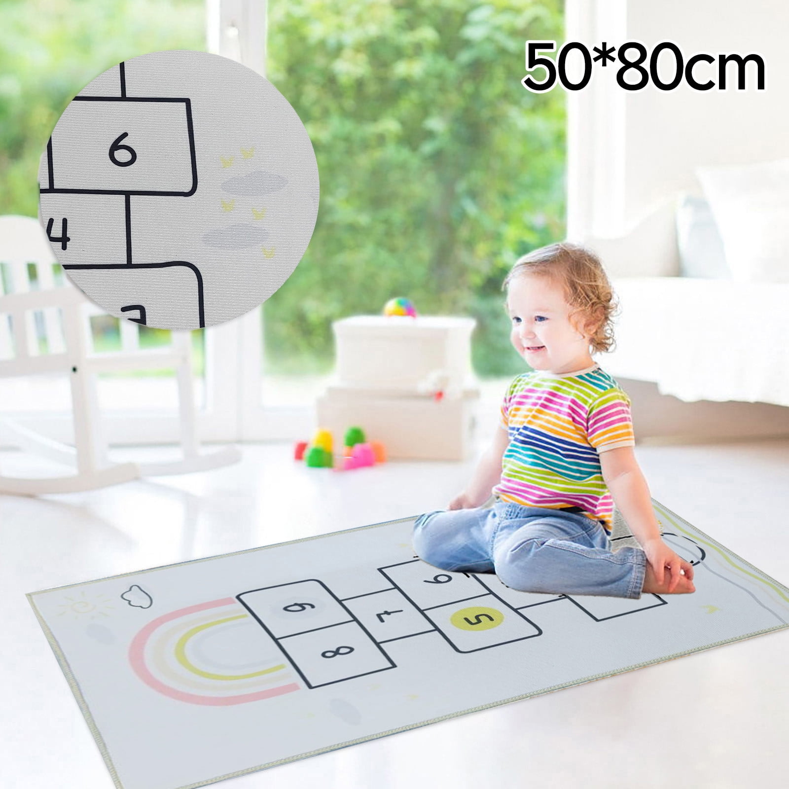 Zainafacai Bathroom Rugs Lovely Jumping House Carpet Slip Mat Children ...