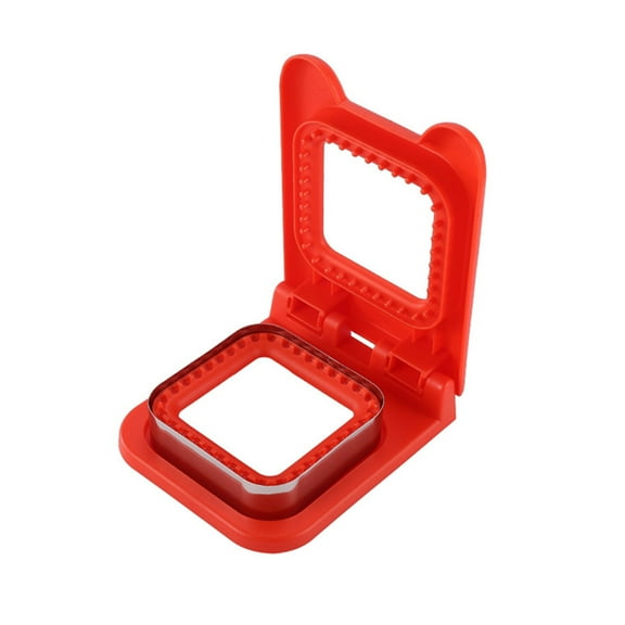 Zainafacai Kitchen Gadgets Uncrustable Sandwich Maker Cutters for Kids Lunch Mini Cookie Cutter and Sealer Sandwich Maker Red