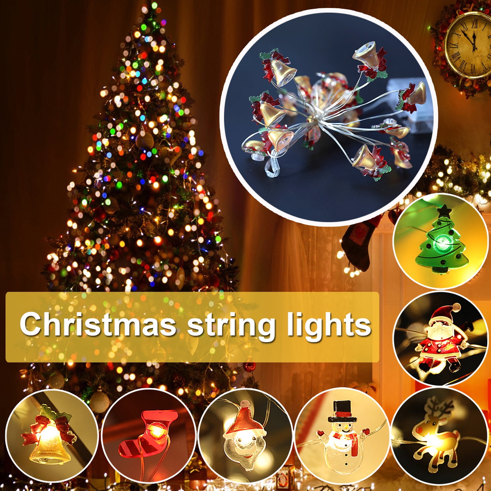 Zainafacai Led Lights for Bedroom Christmas Lights, 20 Led Battery