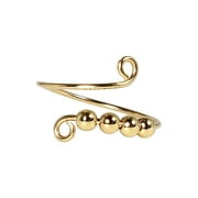 Zainafacai Niture Knitting Loop Ring Adjustable Ring for Diy Crafts Crochet Open Finger Loop Rings