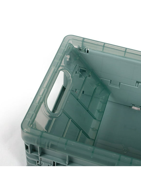 Zainafacai Niture Plastic Folding Storage Container Basket Crate Box Stack Foldable Organizer Box