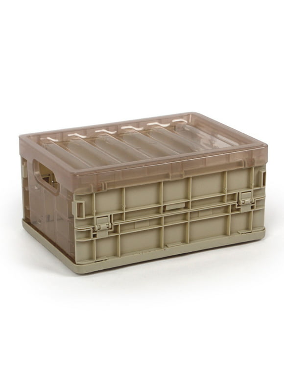 Zainafacai Niture Plastic Folding Storage Container Basket Crate Box Stack Foldable Organizer Box