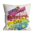 thumbnail image 1 of Zainafacai Throw Pillows Linen Throw Pillow Cover Cushion Cover for Sofa Bedroom Hall 18X18 Inches Household Supplies D-A01, 1 of 6