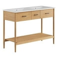 thumbnail image 1 of Zaire 48" Double Sink Bathroom Vanity in Natural White, 1 of 10