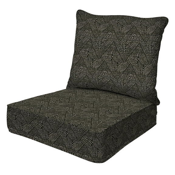 Zaire Black Essentials Deep Seating Cushion