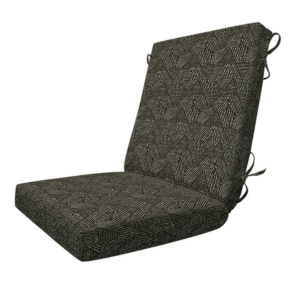 Zaire Black Essentials Dining Chair Cushion