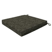 Zaire Black Essentials Square Seat Cushion (2-Pack)