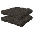 thumbnail image 1 of Zaire Black Essentials Tufted Seat Cushion (2-Pack), 1 of 7