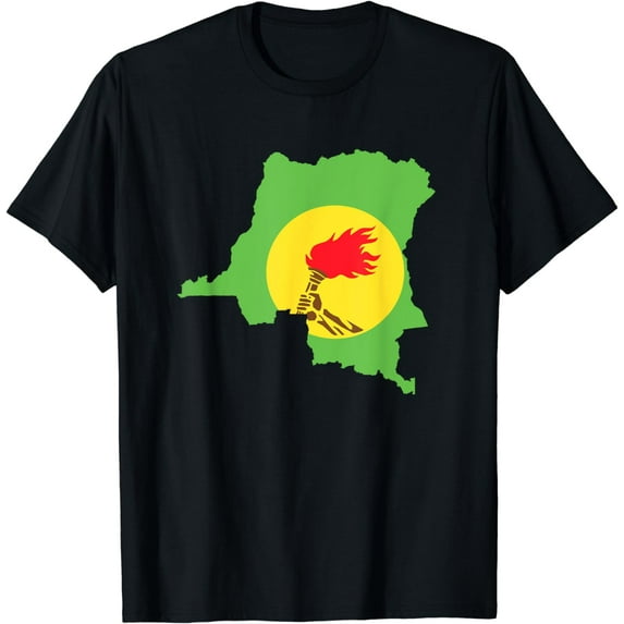 Zaire Flag and Map T-Shirt