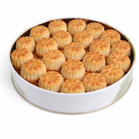 Zaitoune Maamoul Date Cookies - 9 oz Authentic Middle Eastern Sweets | Arabic Cookies with Dates Premium Dessert Gifts in Elegant Tin