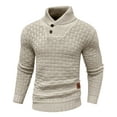 thumbnail image 1 of Fexilor Men's Turtleneck Sweater Pullover Stylish Shawl Collar Knit Top for Regular Fit, 1 of 6
