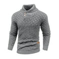 thumbnail image 1 of Fexilor Men's Turtleneck Sweater Pullover Stylish Shawl Collar Knit Top for Regular Fit, 1 of 6