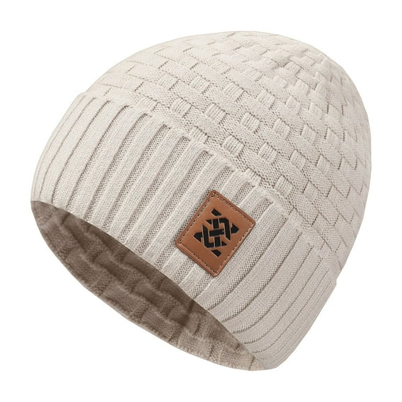 Zaitun Winter Beanie for Men Warm Waffle Knit Hat Ski Stocking Cuffed Cap