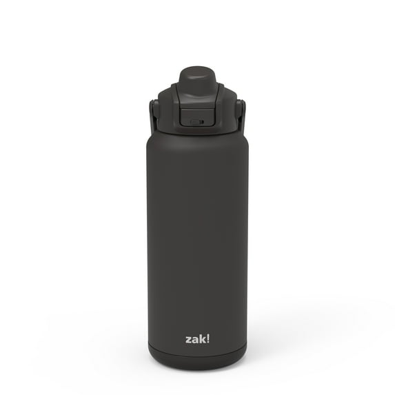 Zak 32oz Double Wall Stainless Steel Liberty Water Bottle Black