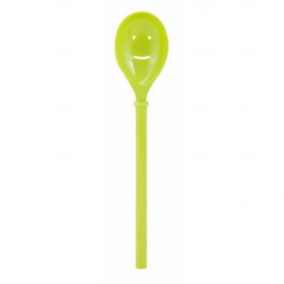 Zak Designs 0204-0510 9 in. Kiwi Green Happy Face Spoon, Pack of 6
