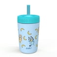thumbnail image 1 of Zak Designs 12oz Bluey Kids Straw Tumbler, Stainless Steel Vacuum Insulated Kincaid Tumbler with Silicone Straw Utilizing Leak-Proof Valve, Travel Straw Tumbler, 1 of 9