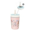 Zak Designs 12oz Disney Princess Kelso Toddler Cups For Travel or At Home, Vacuum Insulated Stainless Steel Sippy Cup With Leak-Proof Design For Kids (Ariel, Belle, Cinderella, Mulan, Tiana)