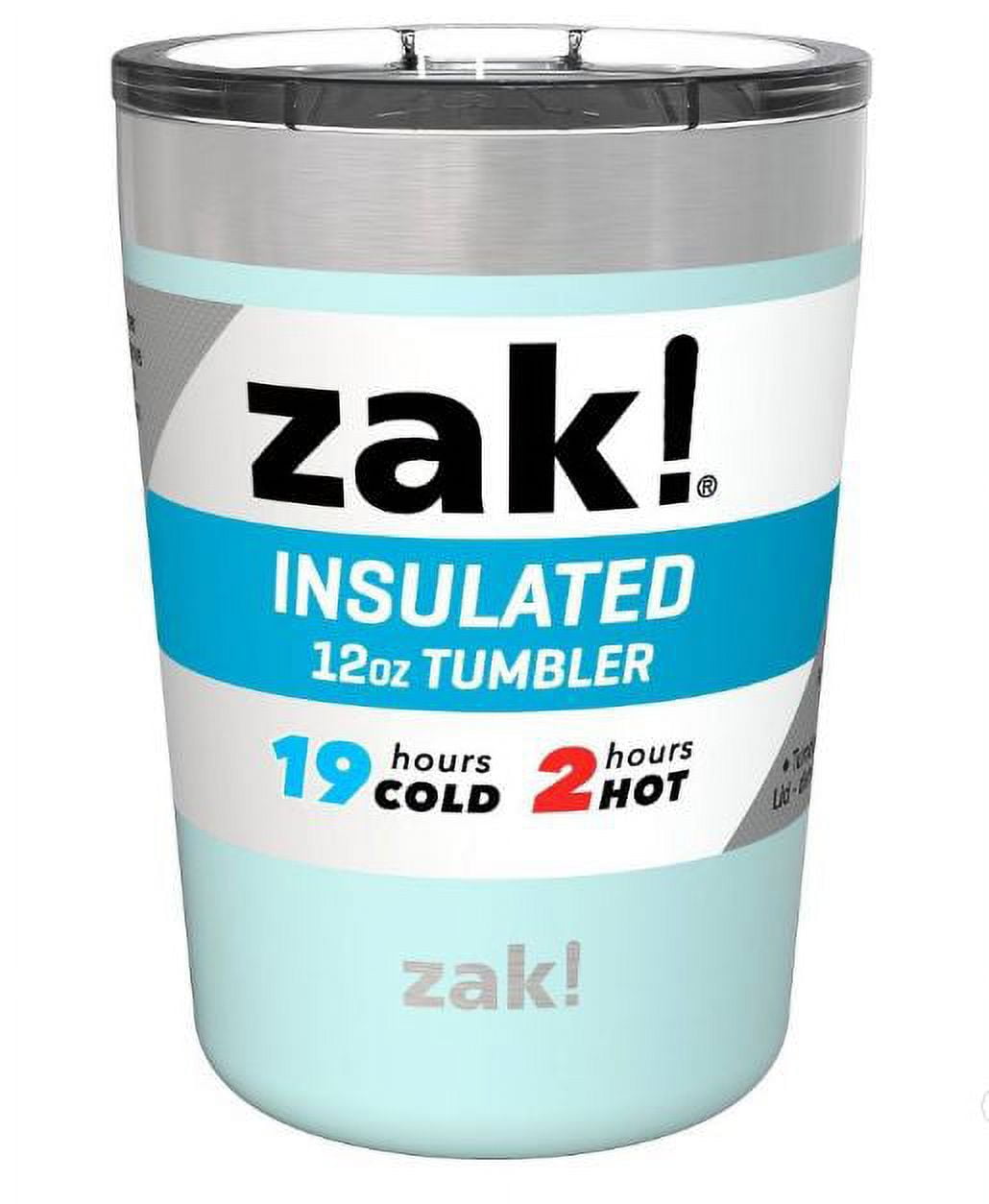 Zak! Designs Stainless Steel Double Wall Vacuum Leakproof Tumbler - Pink,  12 oz - Kroger