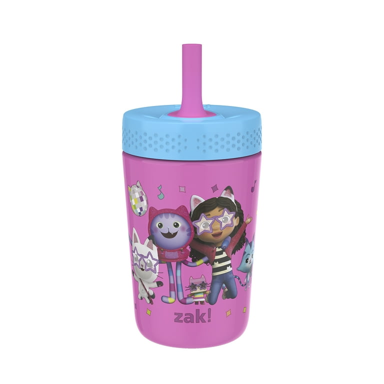 ★TOUT Y EST★ Net tumbler bag pink FTPHS02PN Zak Designs 12oz Gabby's Dollhouse Kids Straw Tumbler