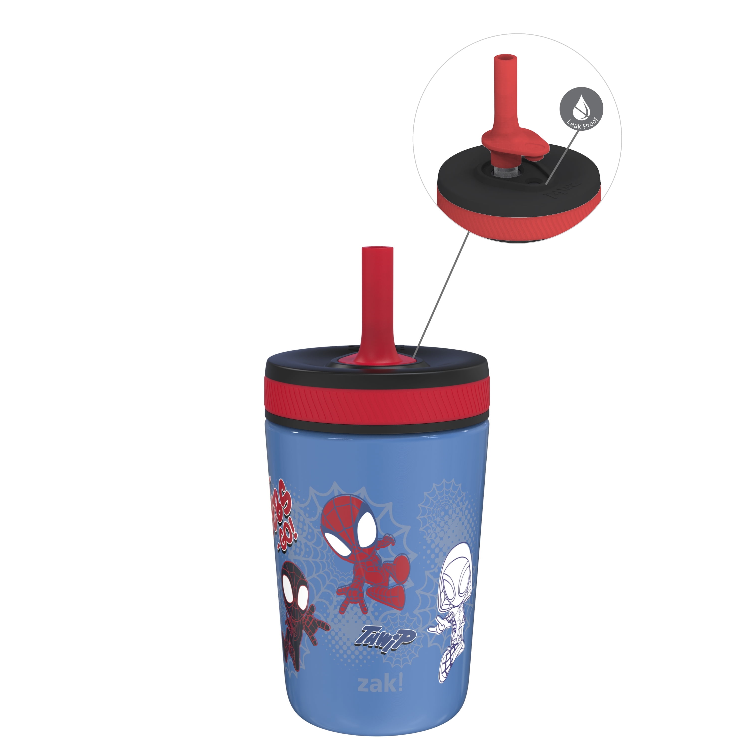 Zak Designs 12oz Marvel SpiderMan Kelso Toddler Cups For Travel or At