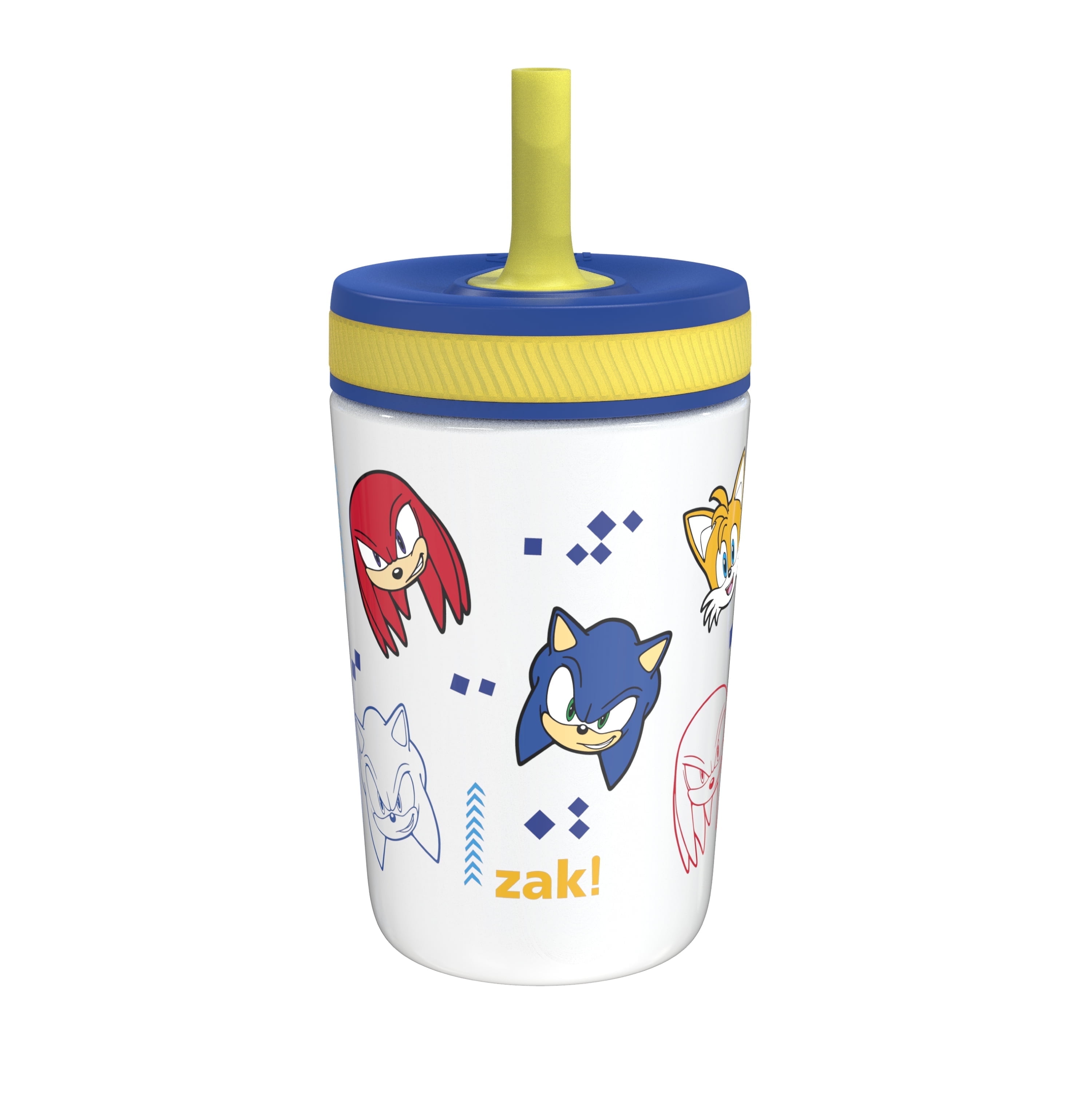 Zak Designs 12oz Sonic the Hedgehog Kelso Toddler Cups For Travel or At Home, Vacuum Insulated