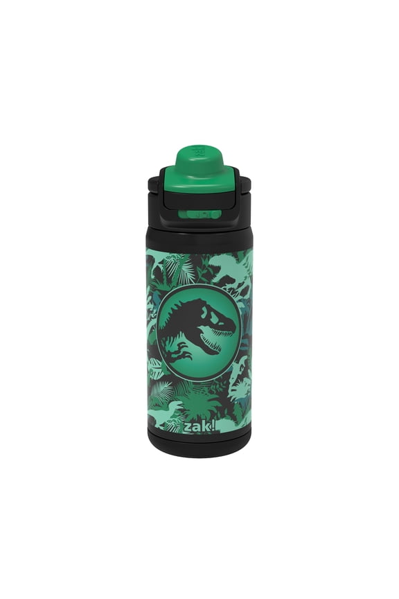 14oz Jurassic Stainless Steel Lincoln Water Bottle with Carry Handle and Push Button Lid with Lock