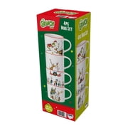 Zak Designs 15oz 4pk Stackable Ceramic Holiday Mugs in Gift Box - Grinch