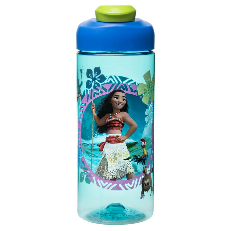 NEW Zak! Designs Water Bottle Moana Blue Green 16.5 oz - BPA free