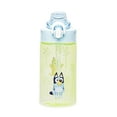 thumbnail image 1 of Zak Designs 16oz Bluey Kids Water Bottle For School or Travel, Durable Plastic Water Bottle With Straw, Handle, and Leak-Proof, Pop-Up Spout Cover (Bluey & Bingo), 1 of 14