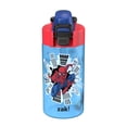 thumbnail image 1 of Zak Designs 16oz Spiderman Durable Plastic Jubilation Water Bottle with Folding Handle and Push Button, Locking Lid, 1 of 7